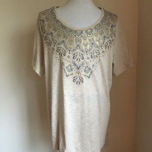 Catherines Tee Top Plus 0X 14 16 NEW